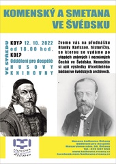 12. 10. 2022 Přednáška Komenský a Smetana ve Švédsku