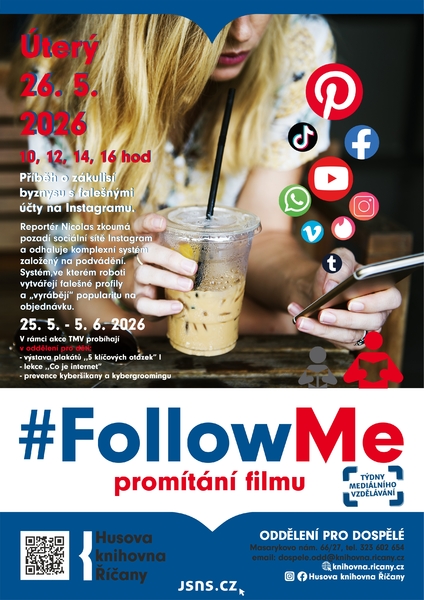 Promítání filmu #FollowMe v rámci Týdnů mediálního vzdělávání