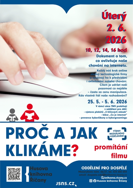 Promítání filmu Proč a jak klikáme v rámci Týdnů mediálního vzdělávání